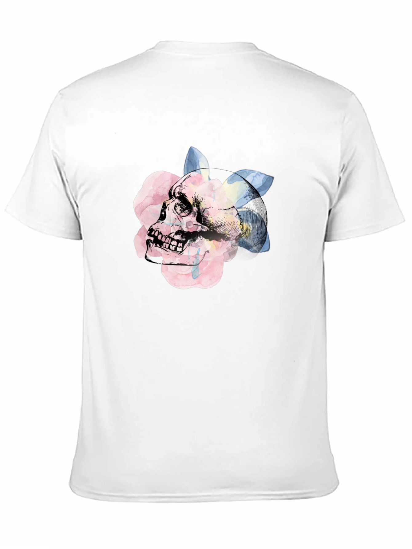 Skull & Rose Graphic Tee - Unique Artistic Design