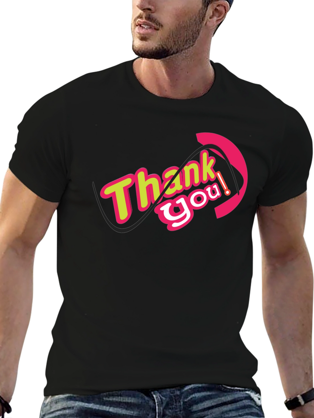 Thank You Graphic Tee - Stylish Comfort