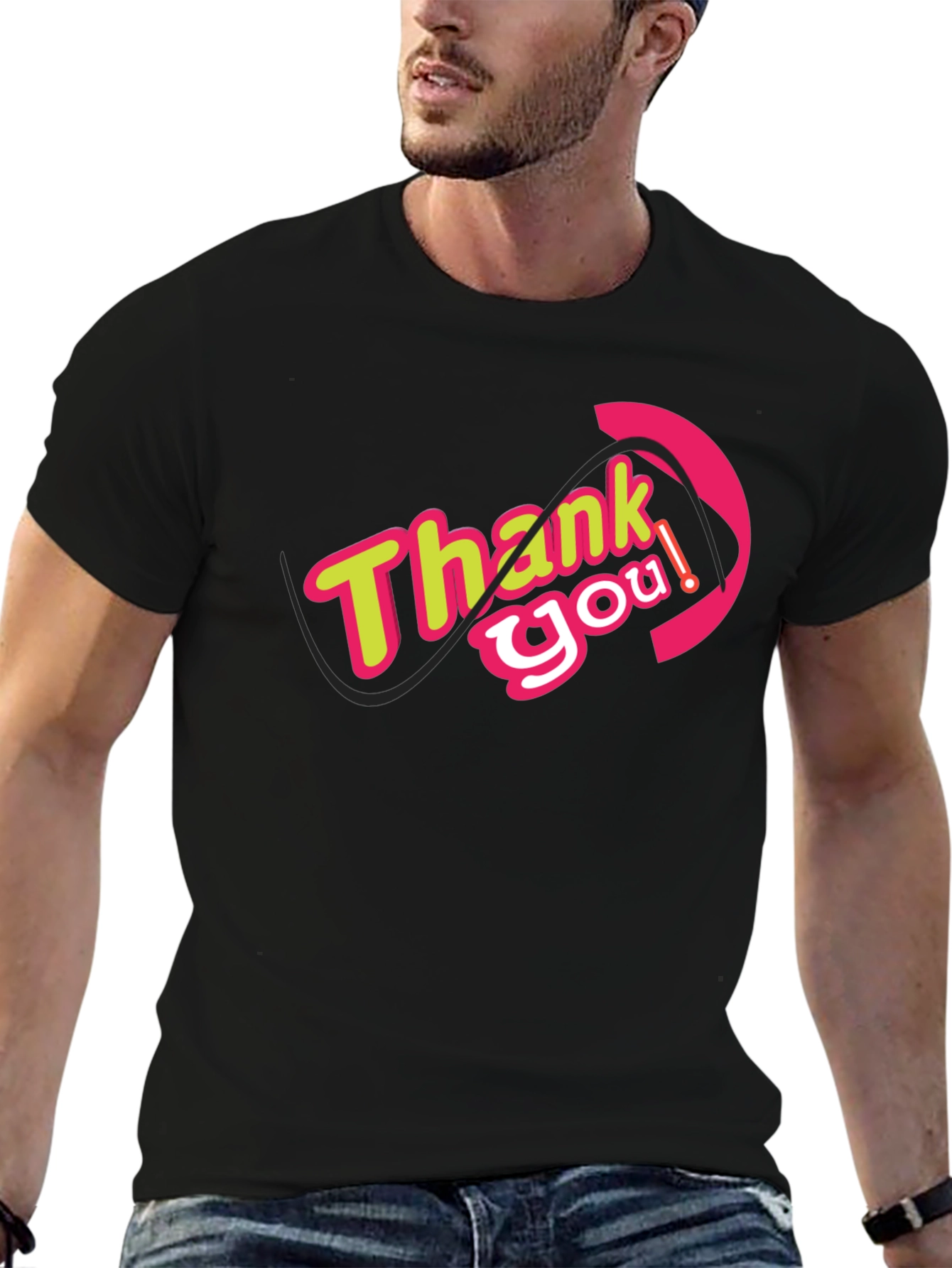 Thank You Graphic Tee - Stylish Comfort