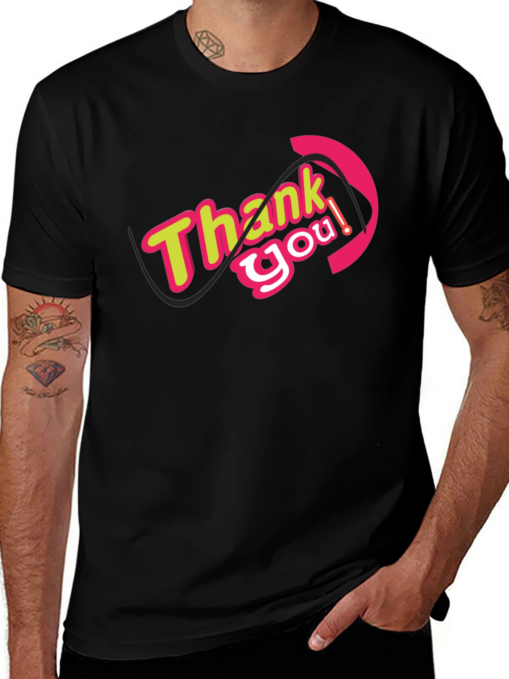 Thank You Graphic Tee - Stylish Comfort