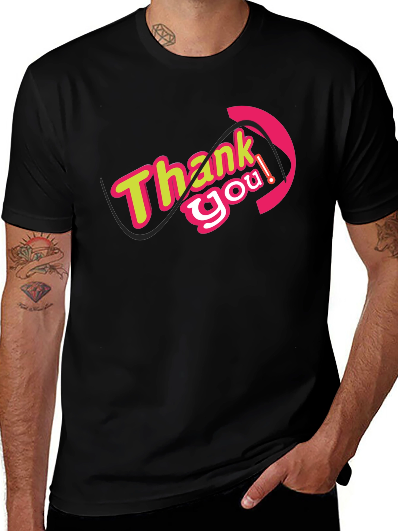 Thank You Graphic Tee - Stylish Comfort