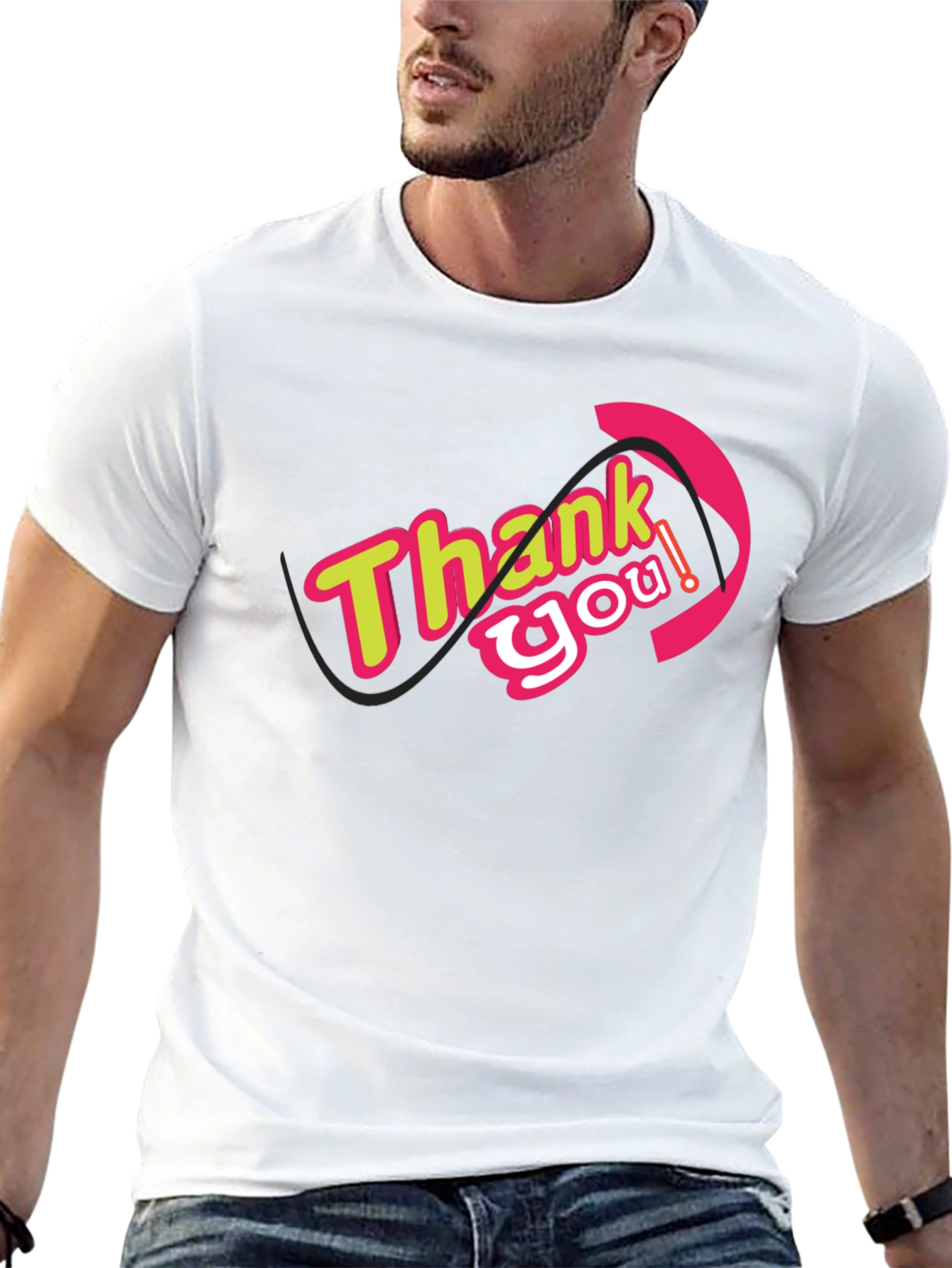 Thank You Graphic Tee - Stylish Comfort