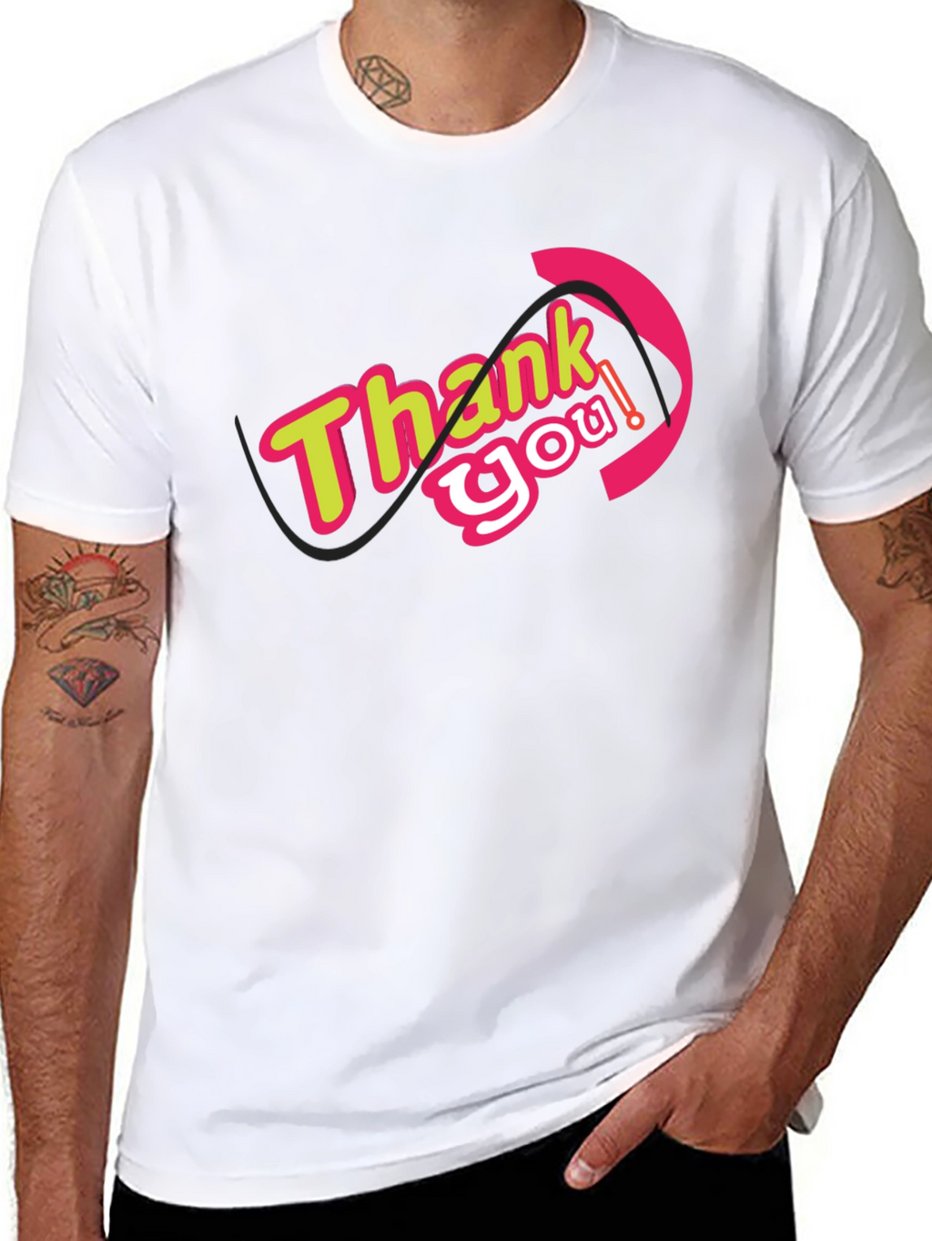 Thank You Graphic Tee - Stylish Comfort