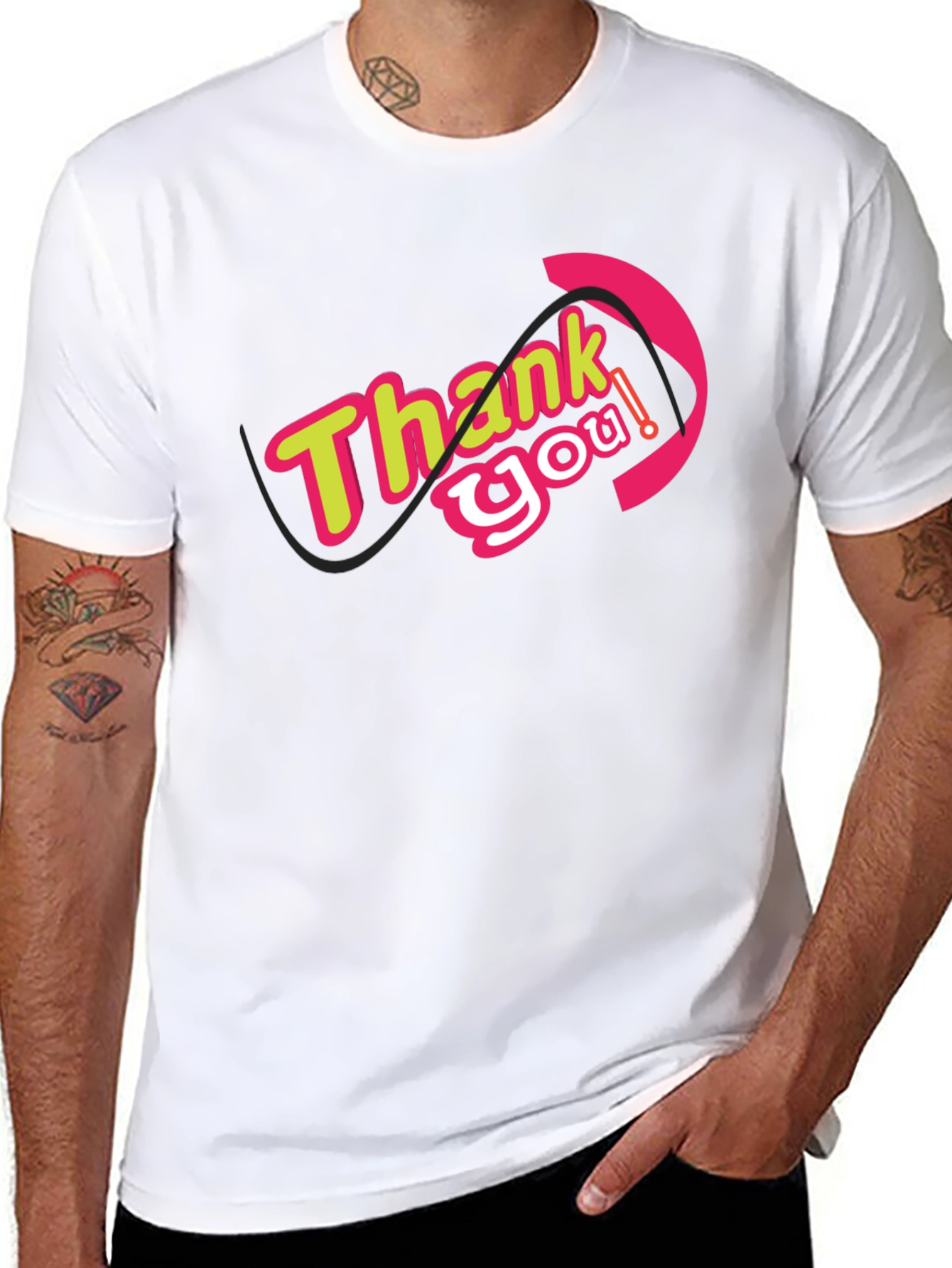 Thank You Graphic Tee - Stylish Comfort