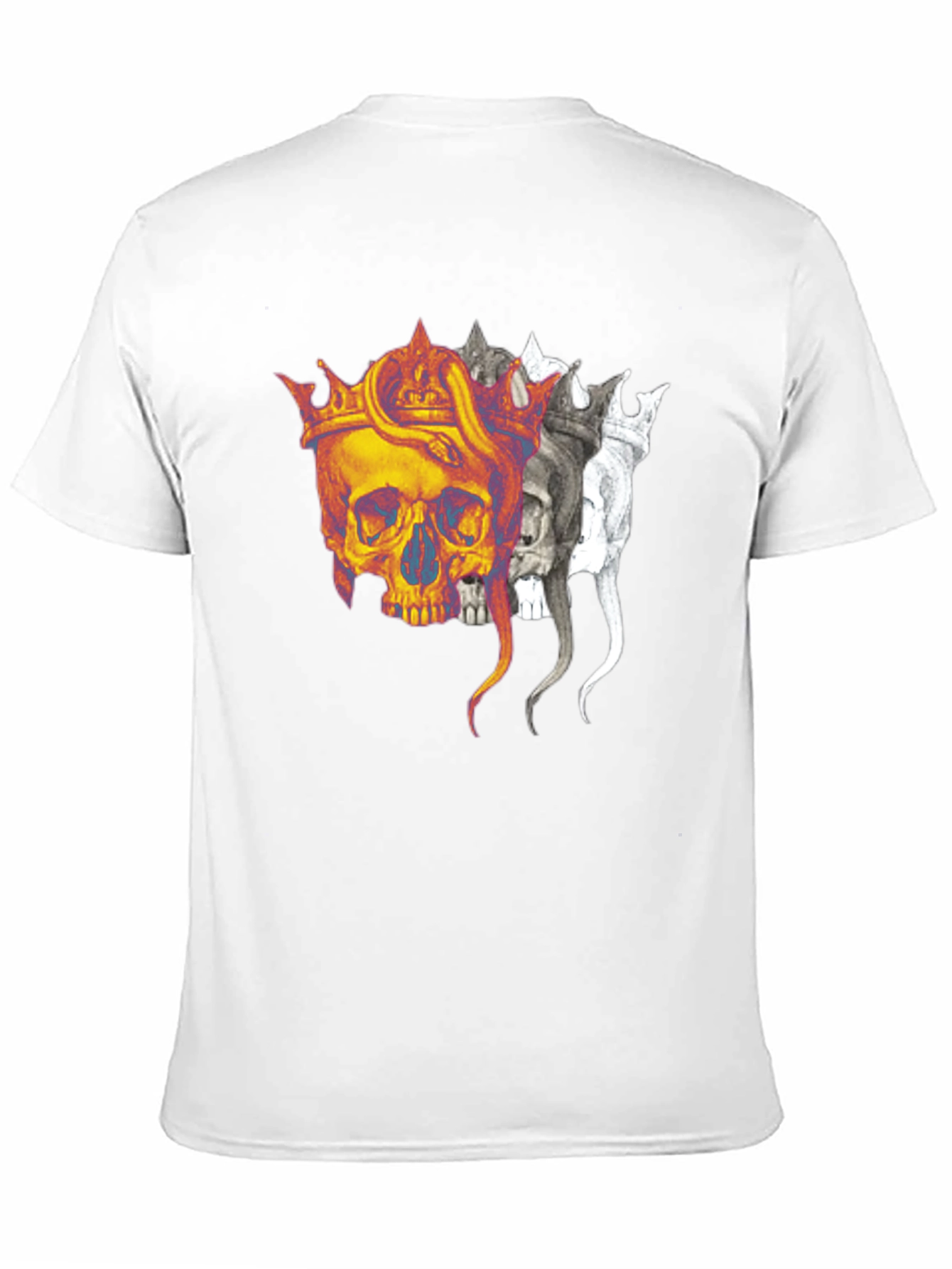 Crowned Skull Graphic T-Shirt - Bold & Edgy Design