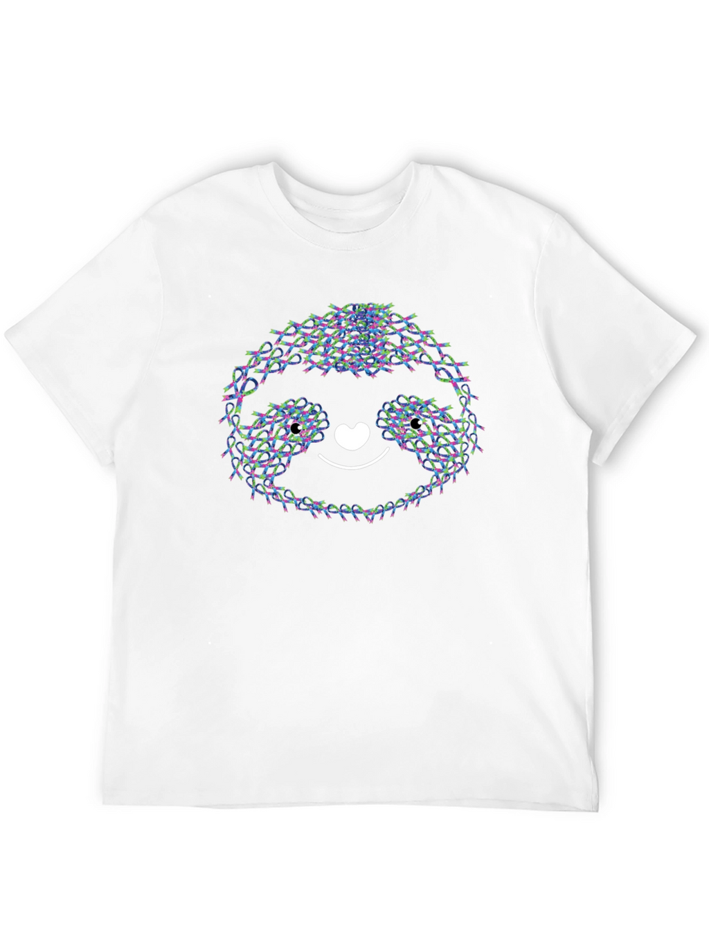 Cute Sloth T-Shirt - Ribbon Design