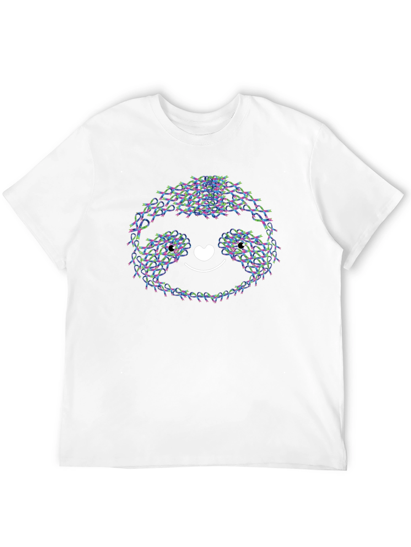 Cute Sloth T-Shirt - Ribbon Design