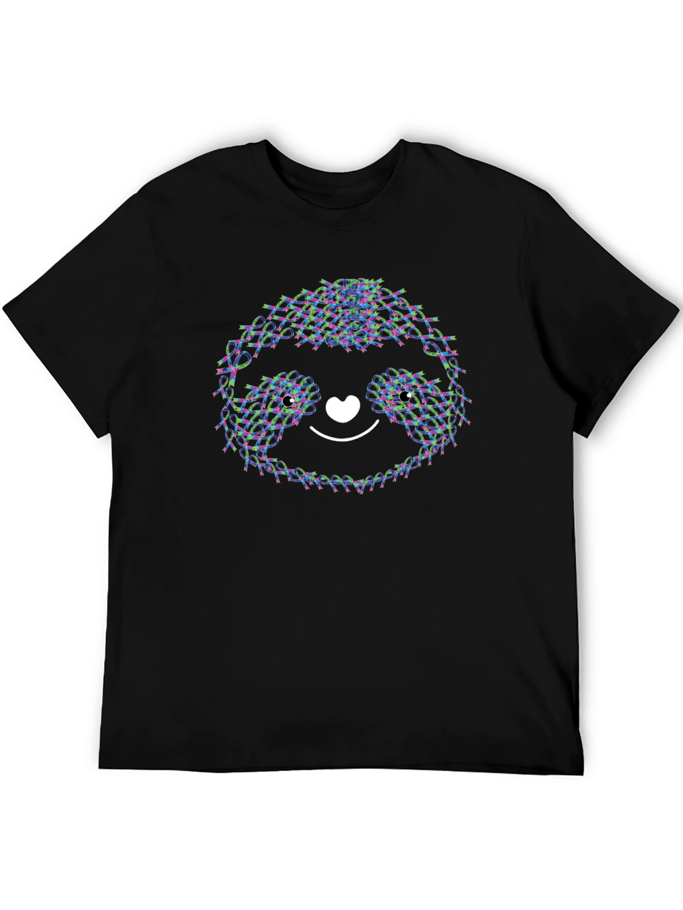 Cute Sloth T-Shirt - Ribbon Design