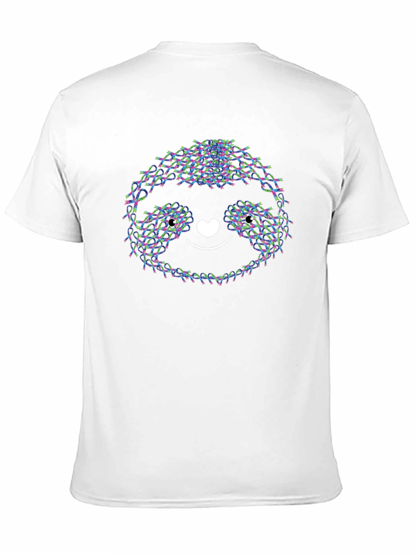 Cute Sloth T-Shirt - Ribbon Design