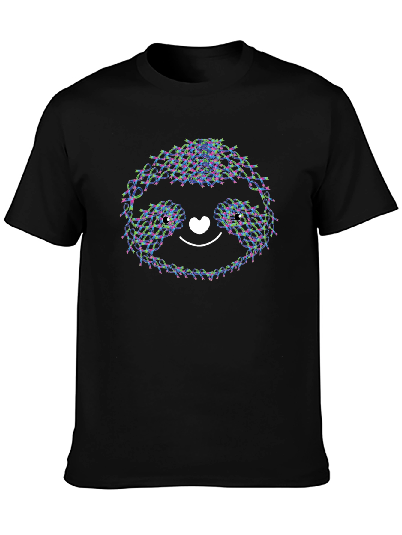 Cute Sloth T-Shirt - Ribbon Design