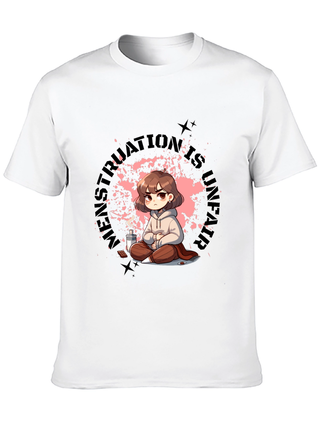 Unique Graphic Tee - Menstruation Is Strength