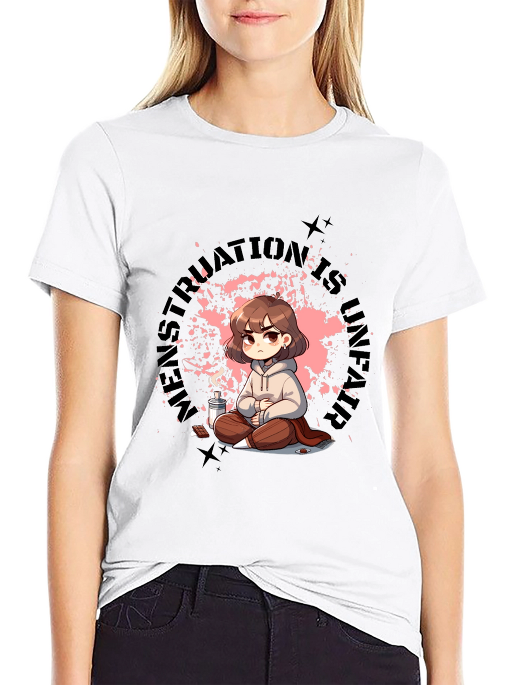 Unique Graphic Tee - Menstruation Is Strength