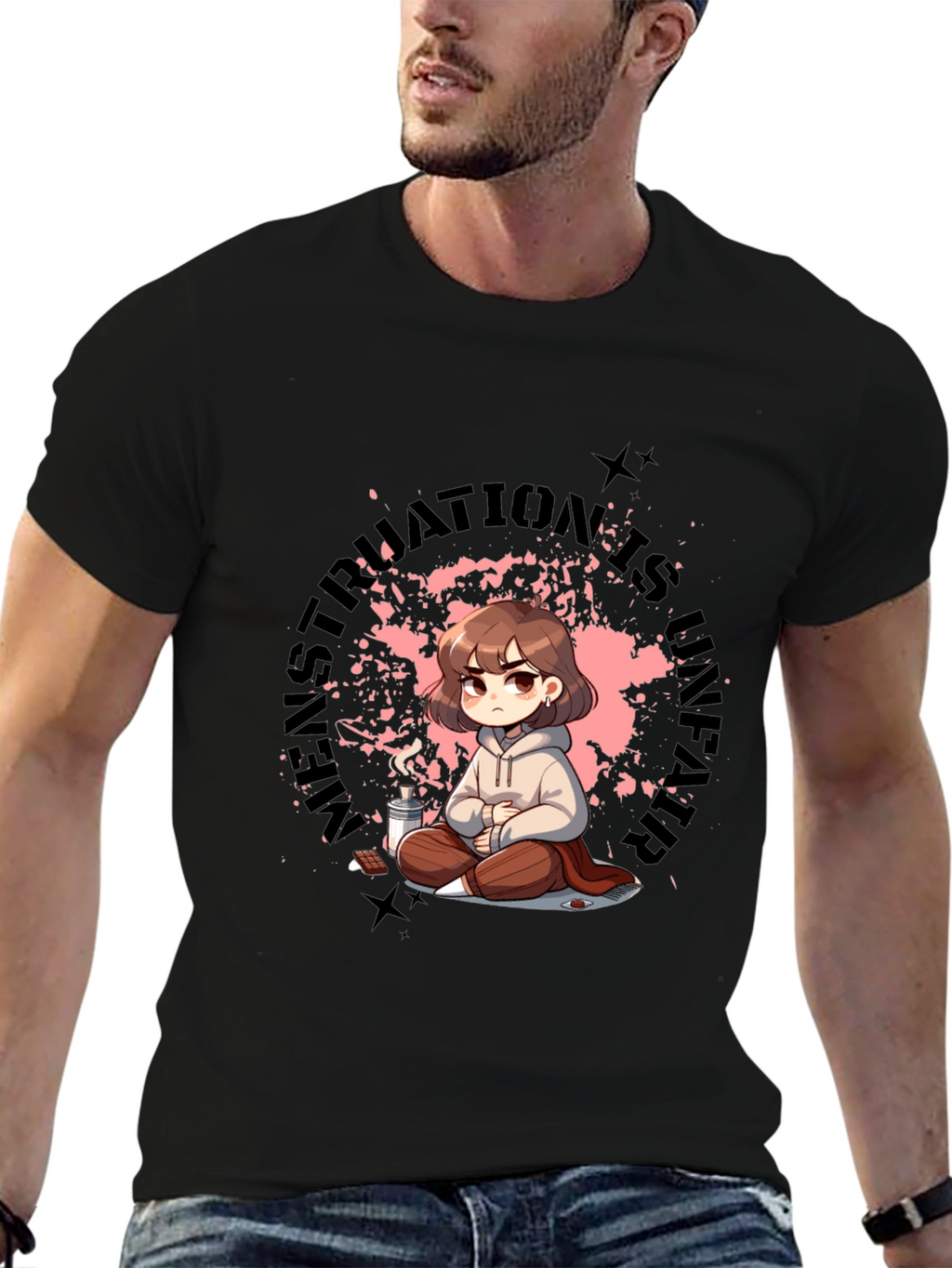 Unique Graphic Tee - Menstruation Is Strength