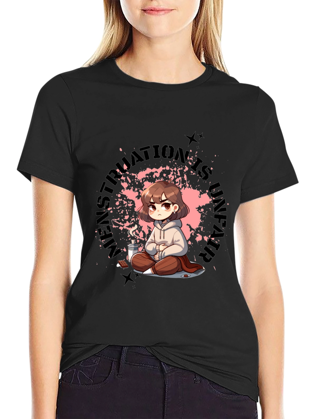 Unique Graphic Tee - Menstruation Is Strength