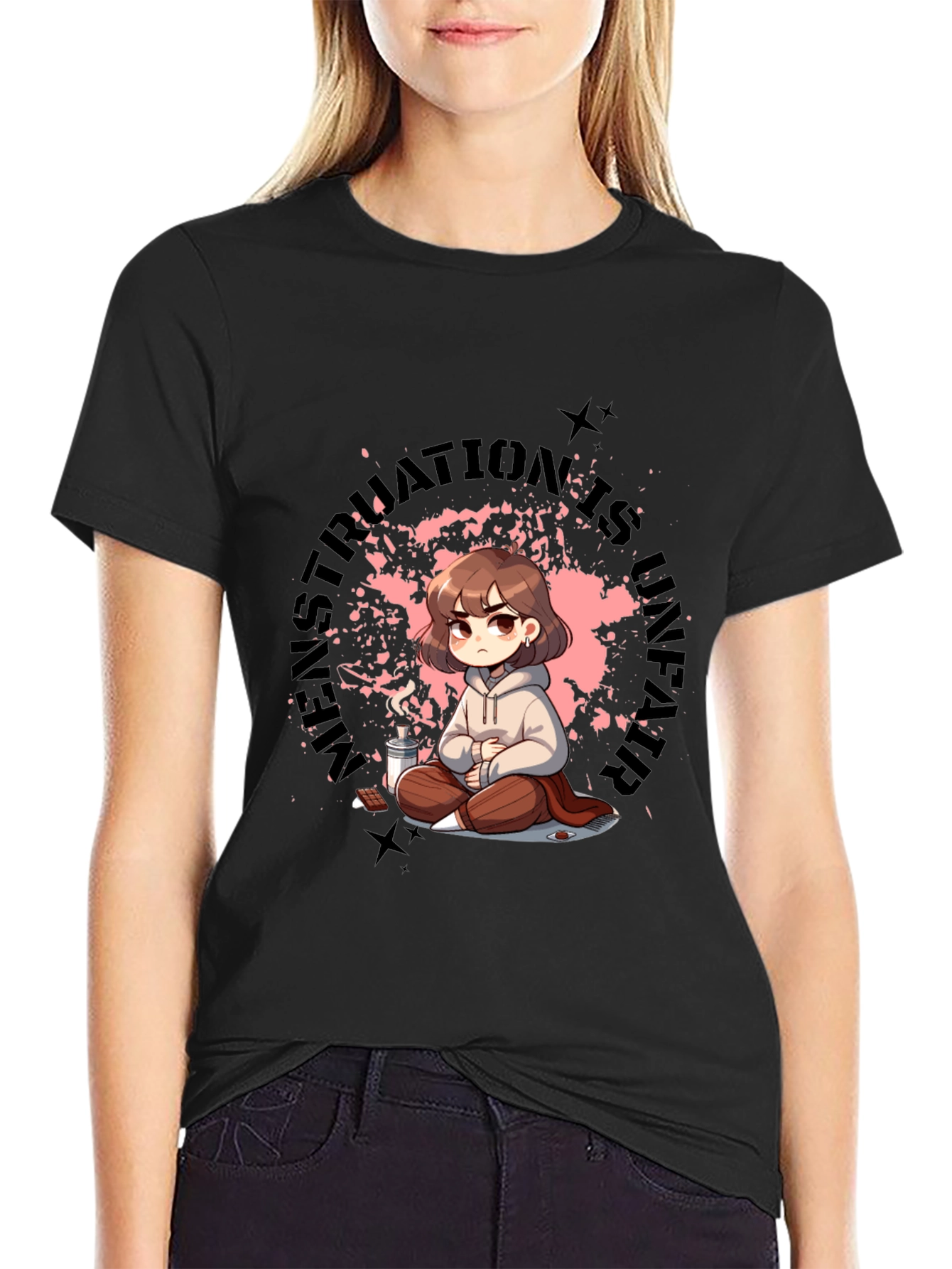 Unique Graphic Tee - Menstruation Is Strength