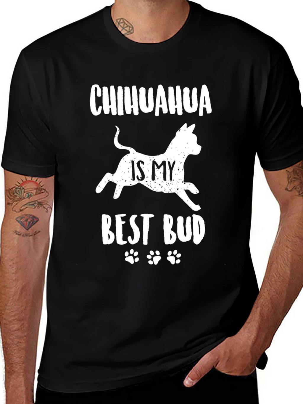 Chihuahua is My Best Bud Graphic Tee