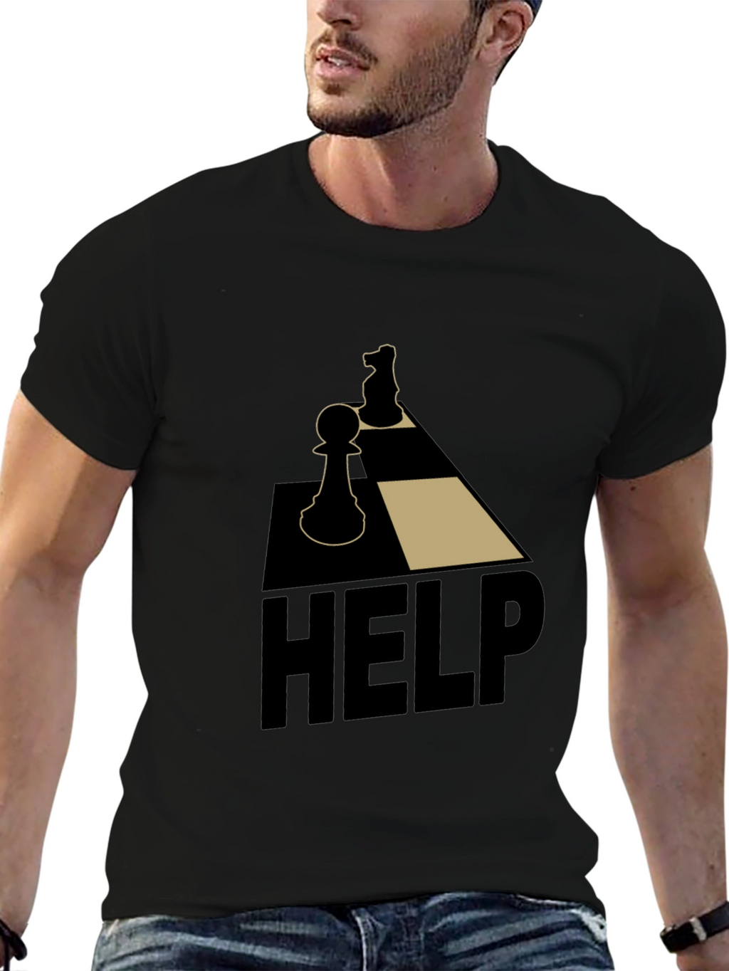 Chess Help Graphic Tee - Strategy & Style