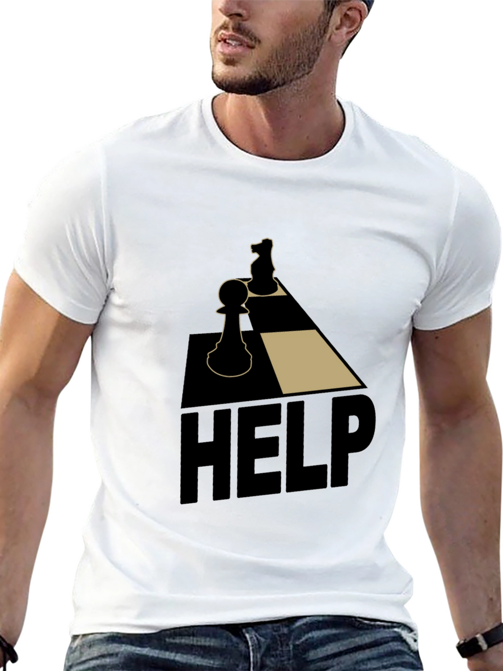 Chess Help Graphic Tee - Strategy & Style