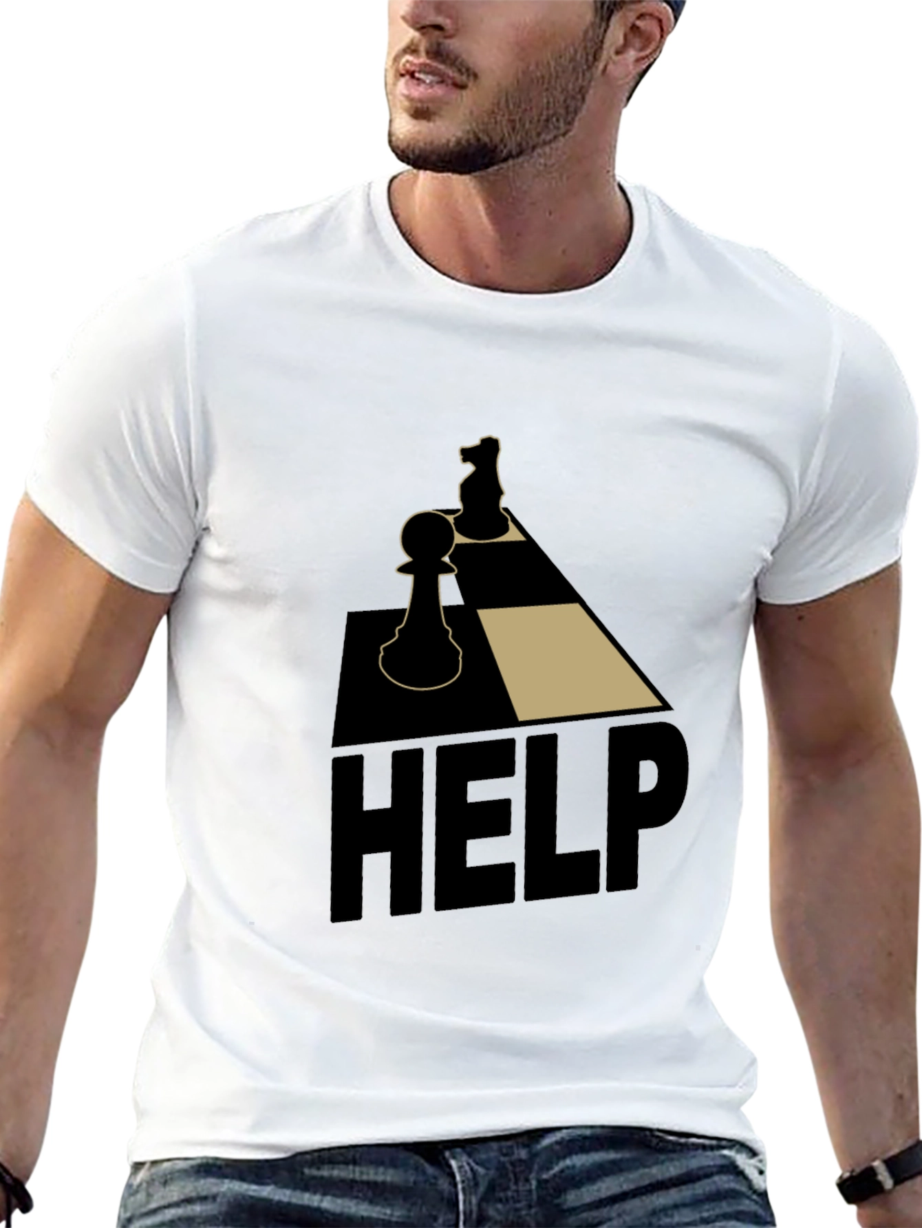 Chess Help Graphic Tee - Strategy & Style