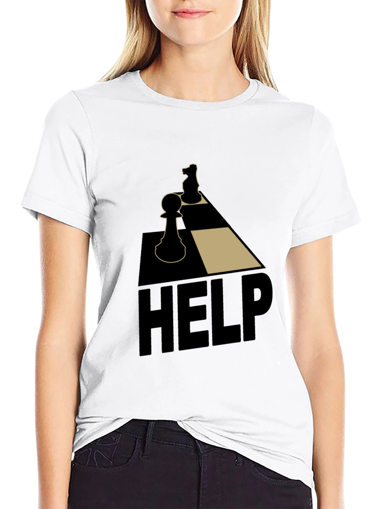 Chess Help Graphic Tee - Strategy & Style