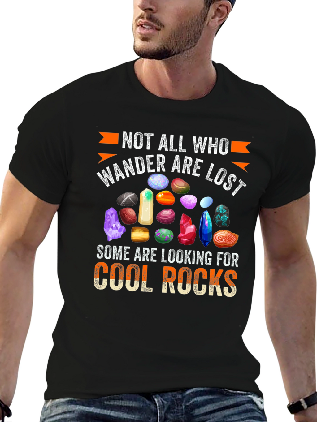Cool Rocks T-Shirt: Wanderlust Gemstone Design