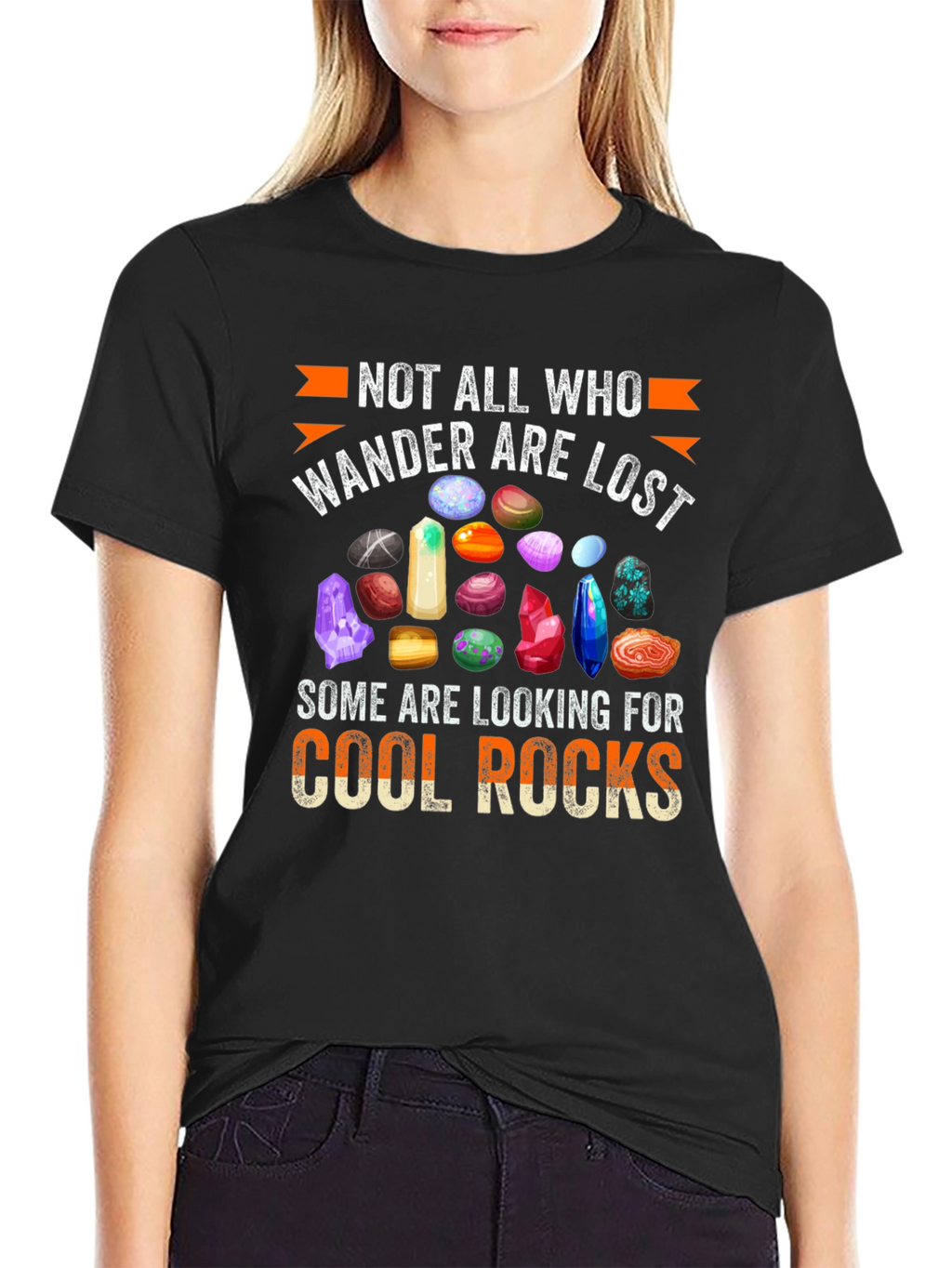 Cool Rocks T-Shirt: Wanderlust Gemstone Design
