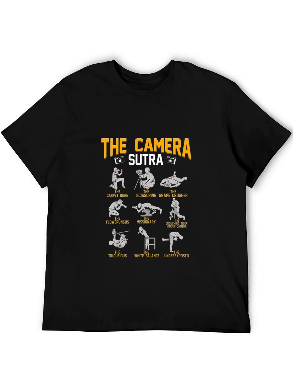 Camera Sutra Graphic Tee - Photography Humor T-Shirt