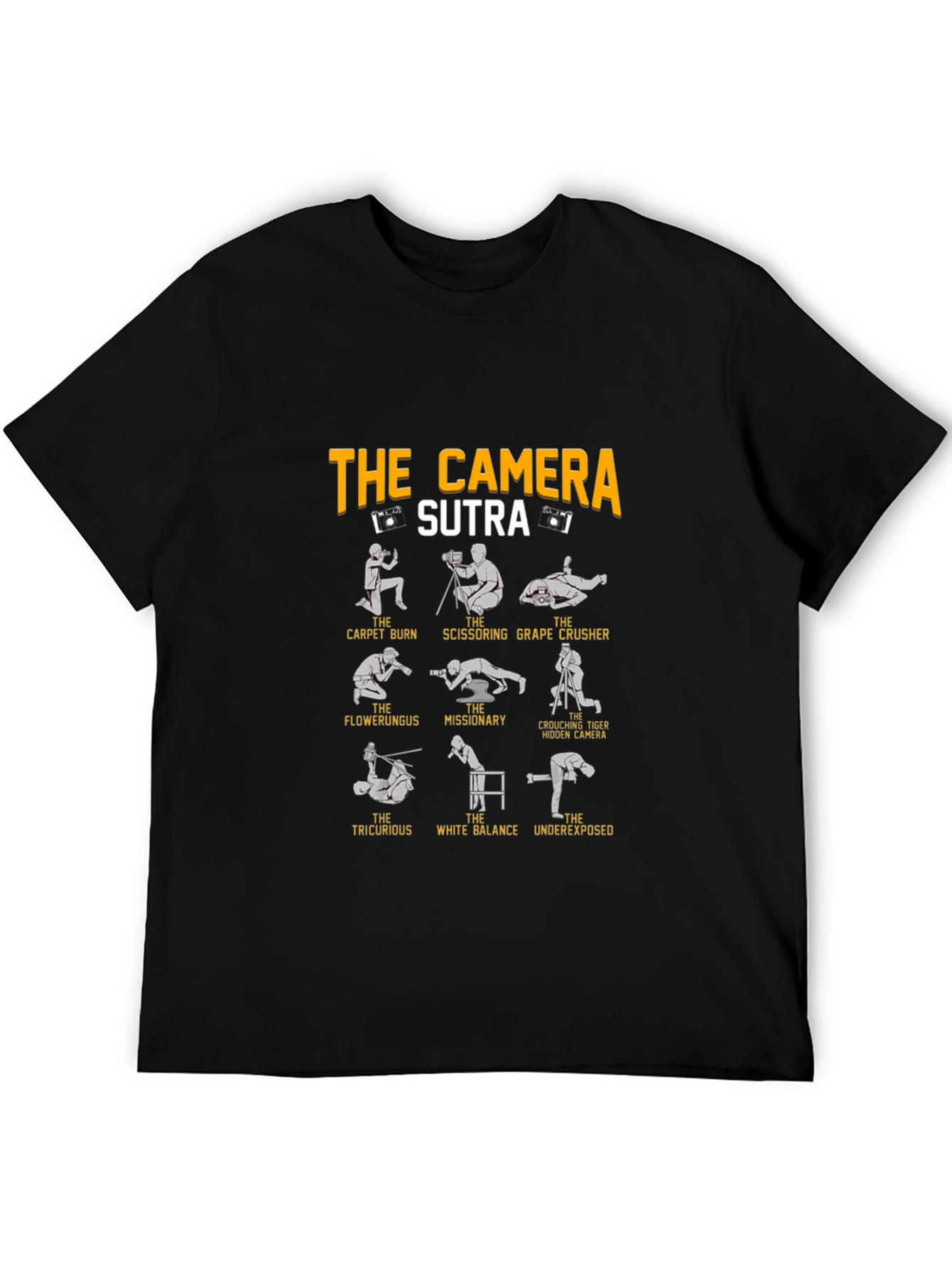 Camera Sutra Graphic Tee - Photography Humor T-Shirt