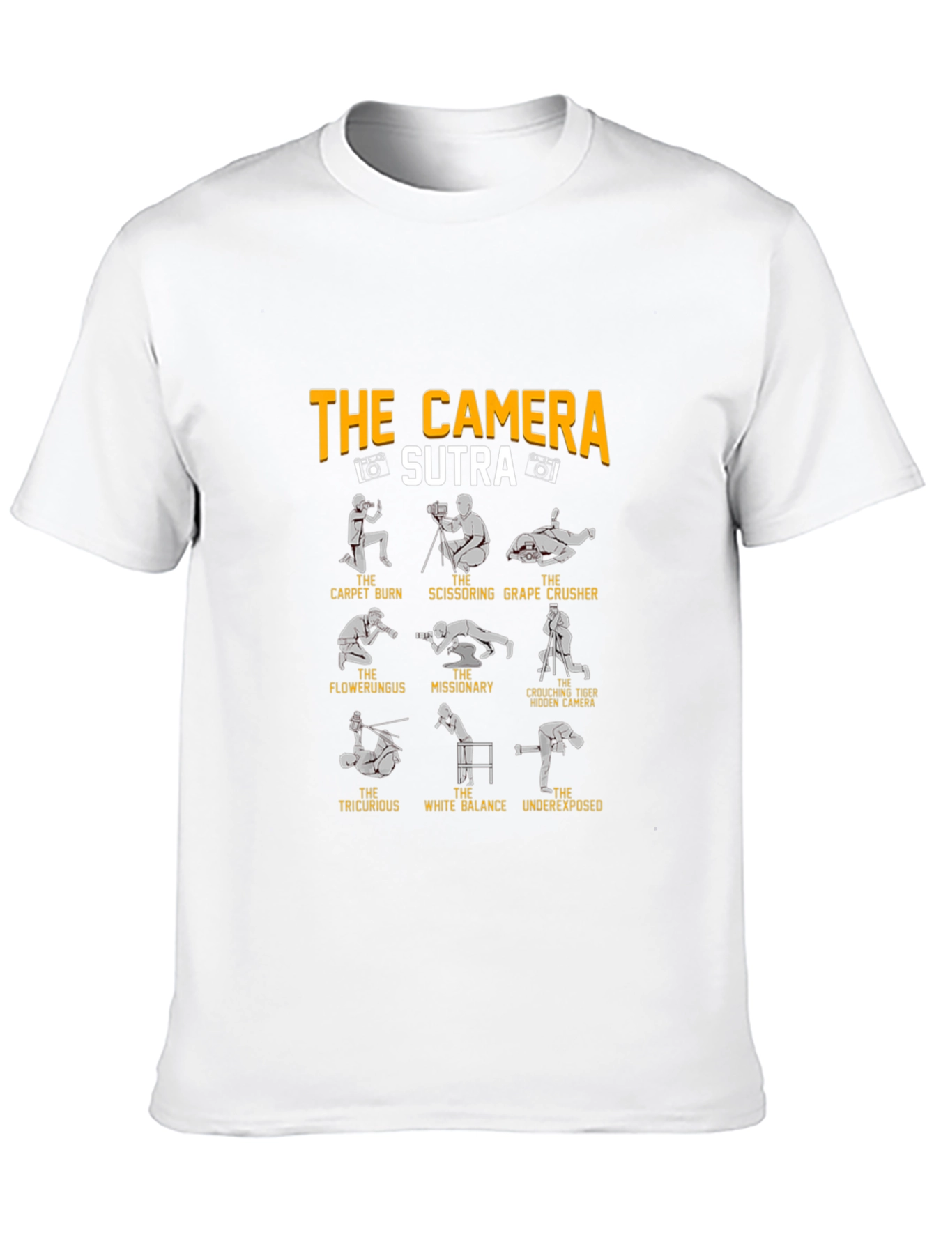 Camera Sutra Graphic Tee - Photography Humor T-Shirt
