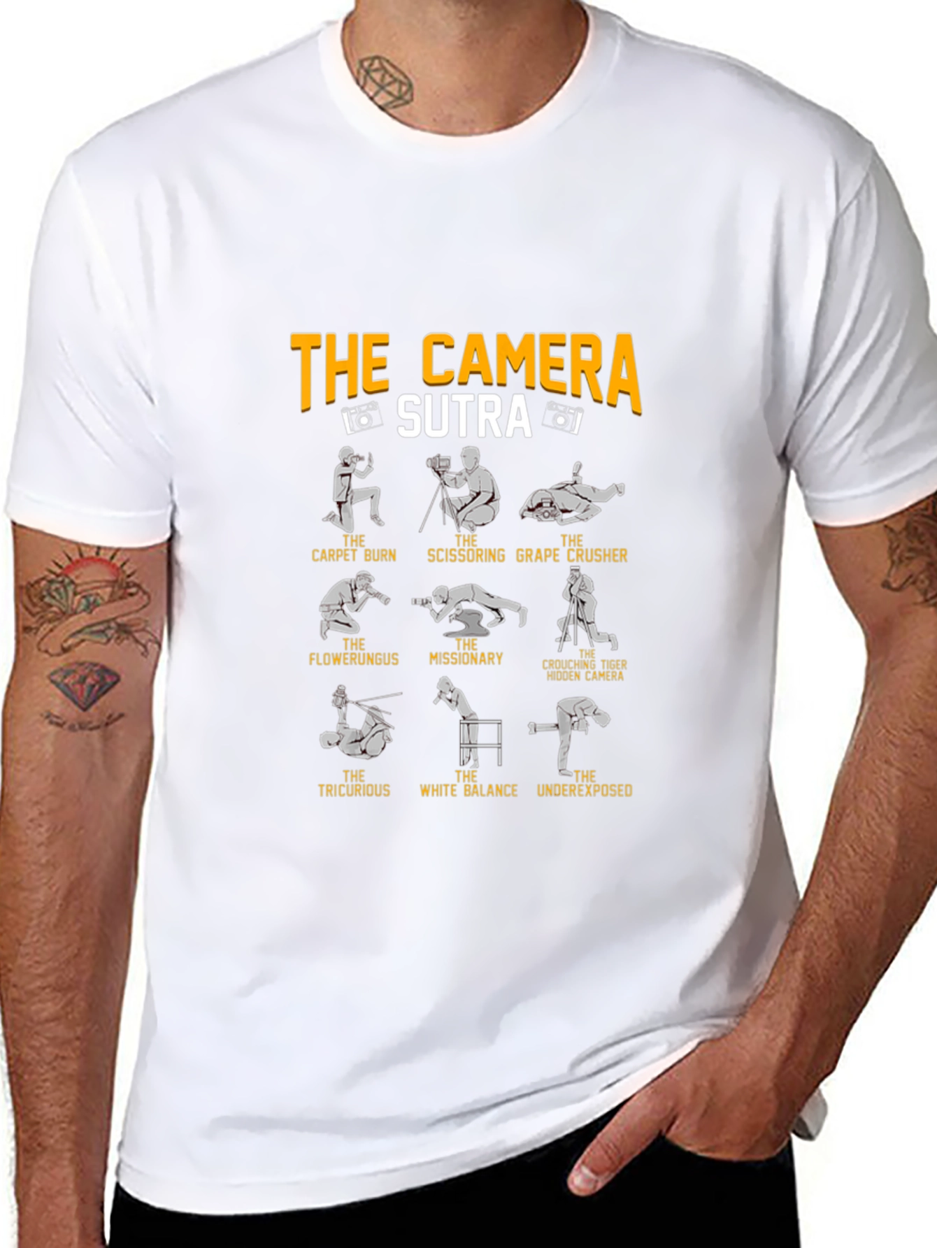 Camera Sutra Graphic Tee - Photography Humor T-Shirt