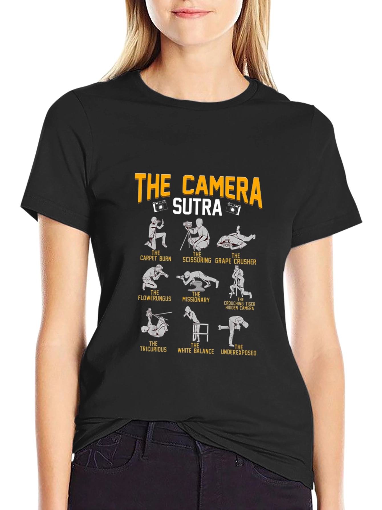 Camera Sutra Graphic Tee - Photography Humor T-Shirt