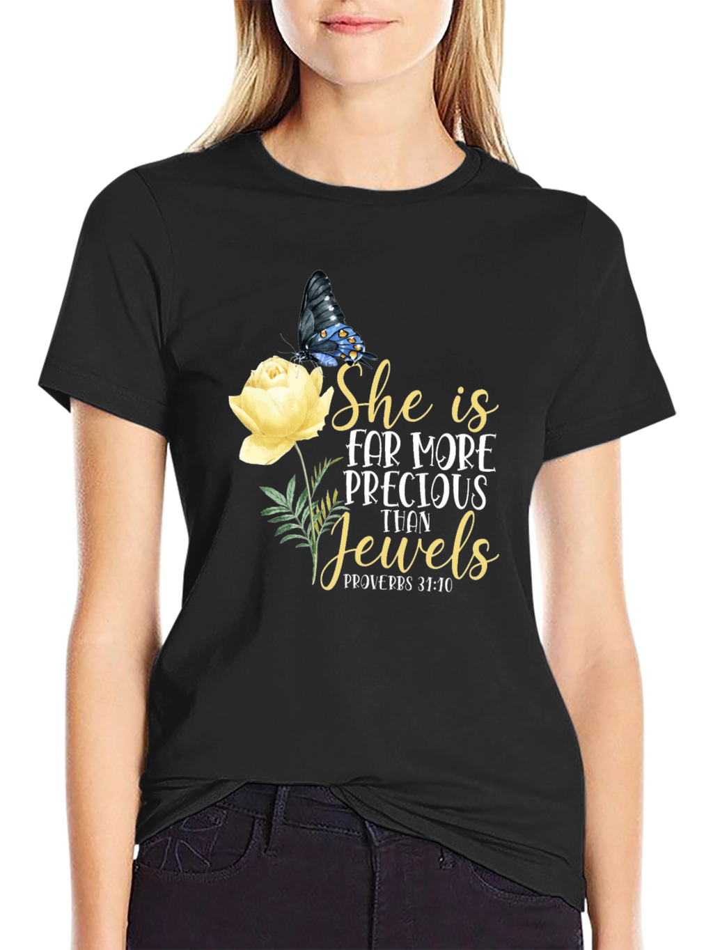 Precious Jewels Black T-Shirt