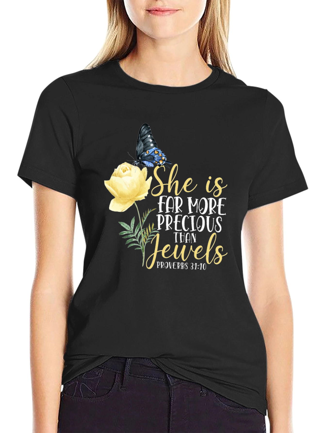 Precious Jewels Black T-Shirt