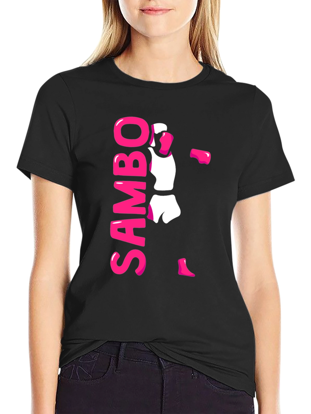 Sambo Fighter Black T-Shirt
