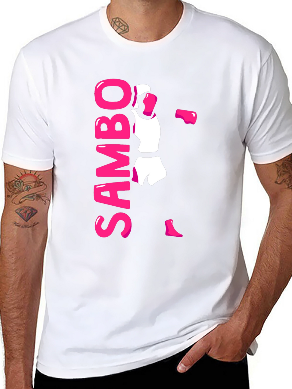 Sambo Fighter Black T-Shirt