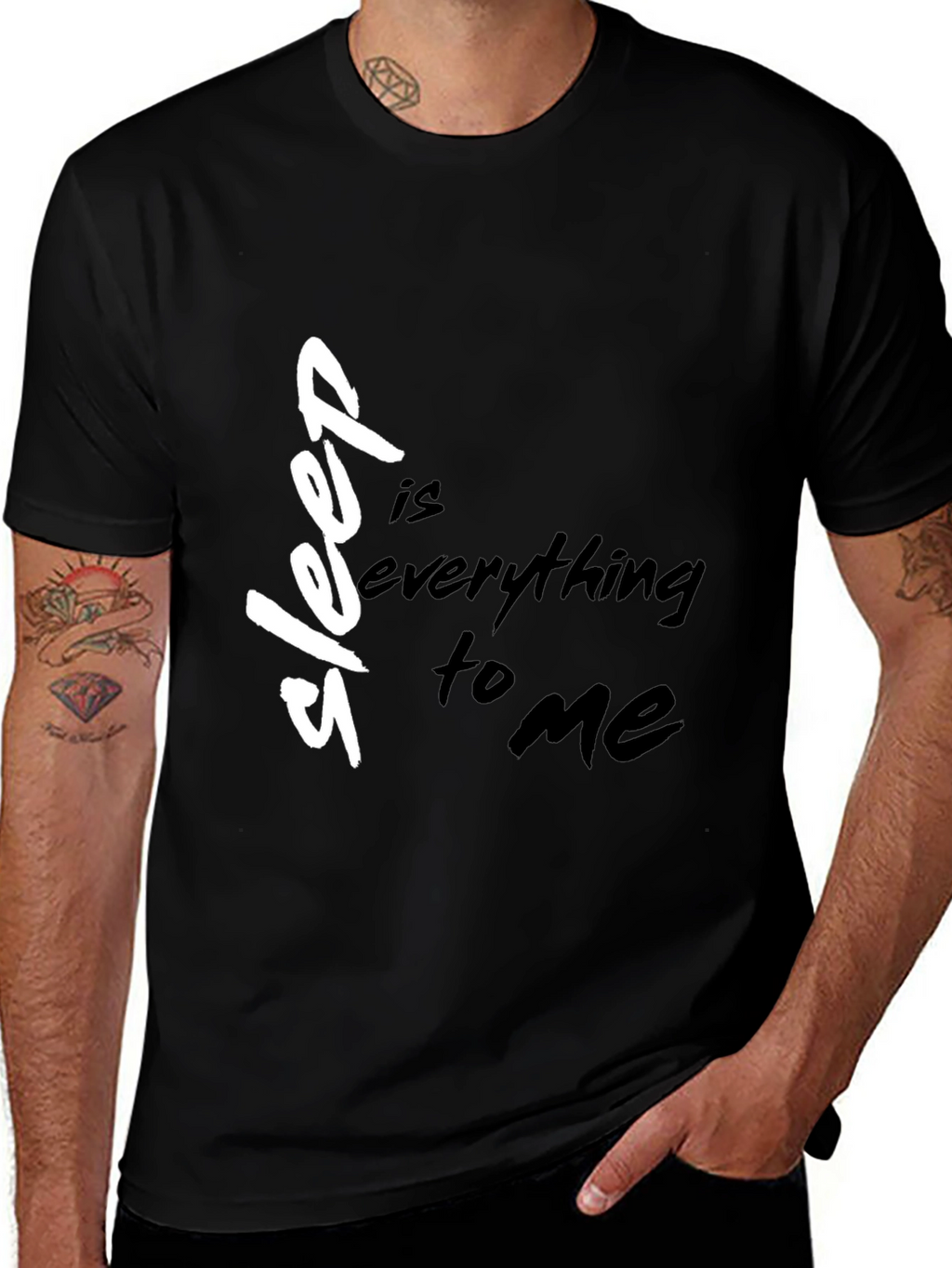 Sleep Is Everything to Me Black T-Shirt