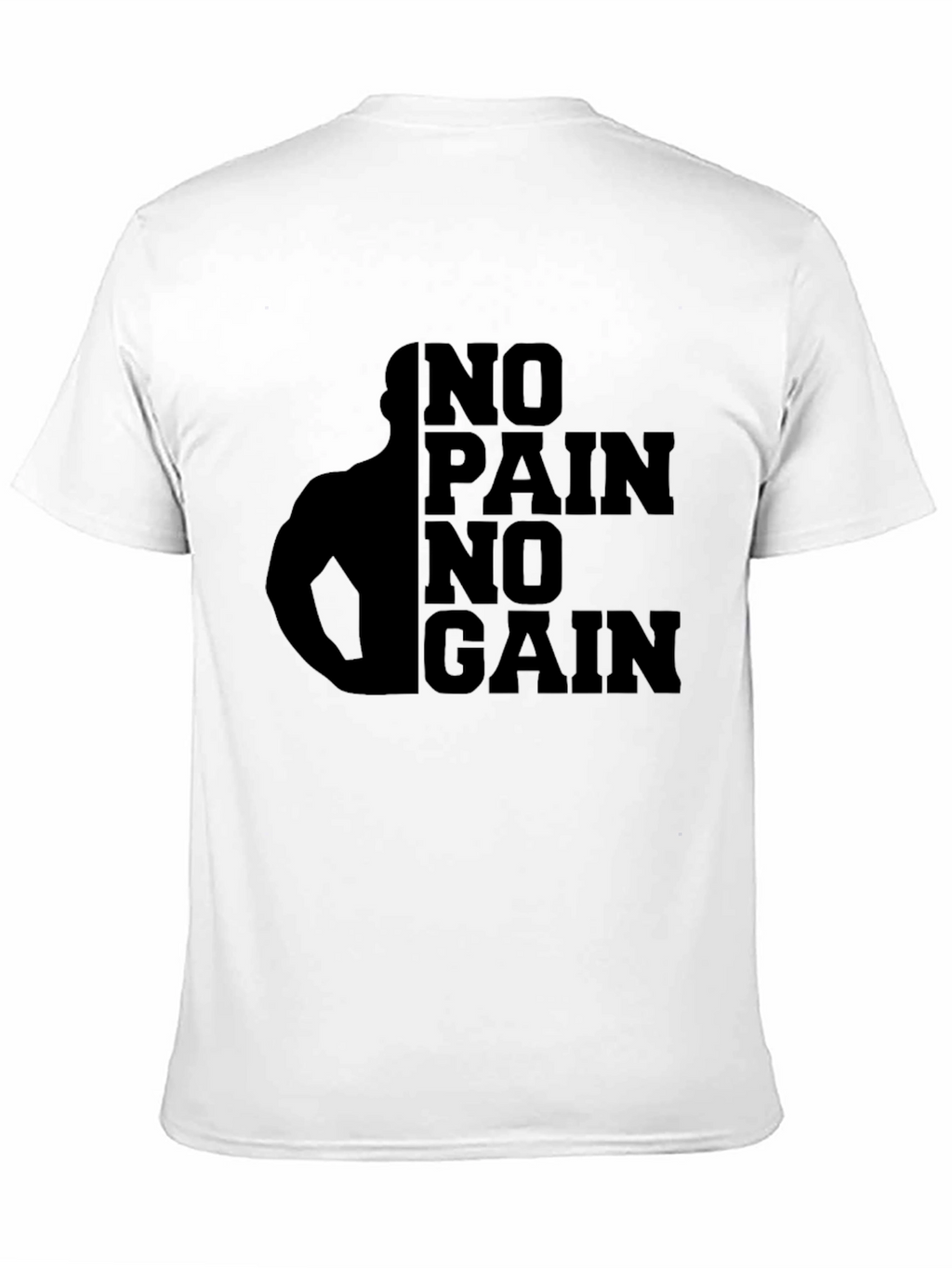 No Pain No Gain Black Graphic T-Shirt