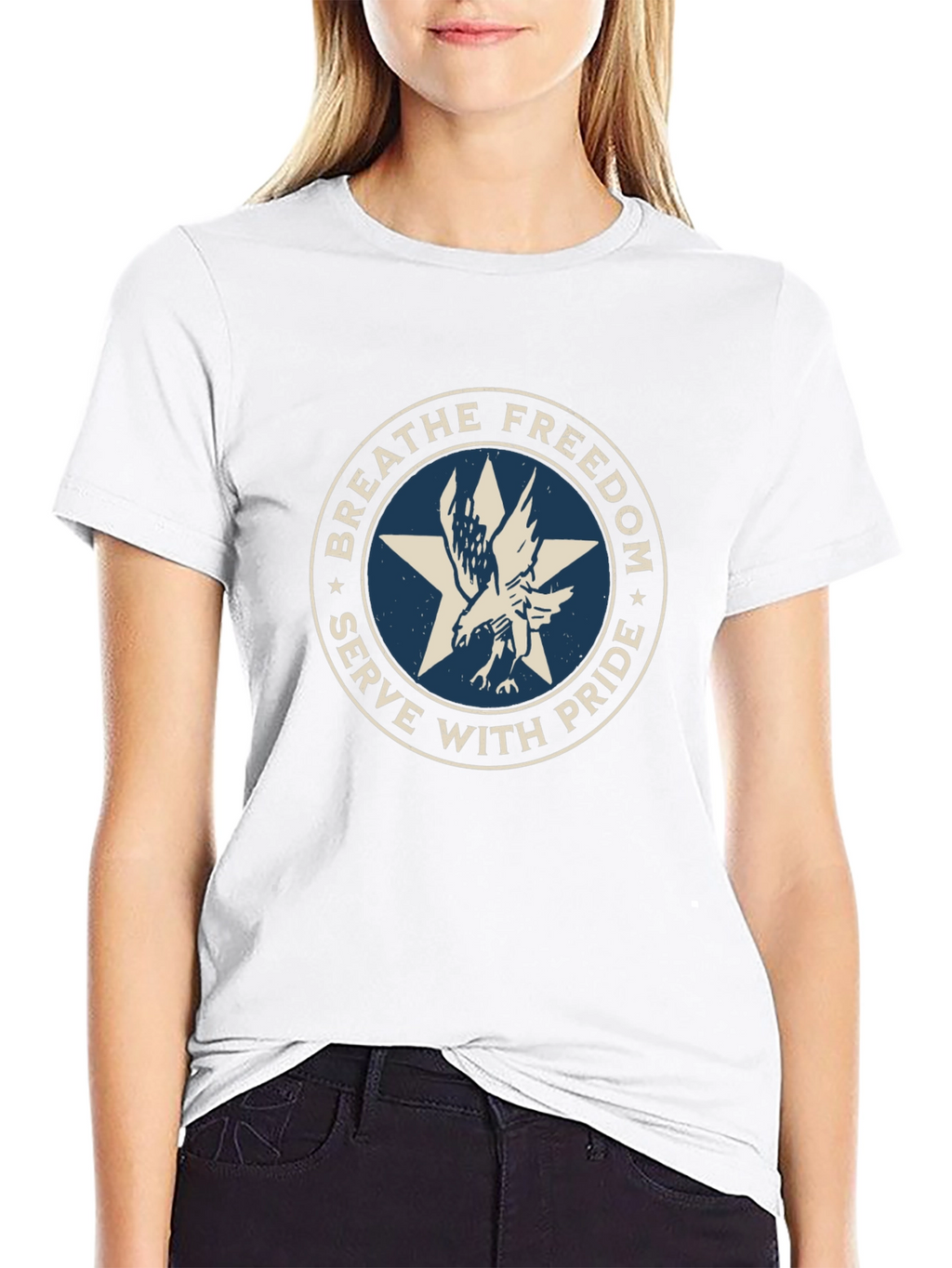 Breathe Freedom Eagle Graphic Tee