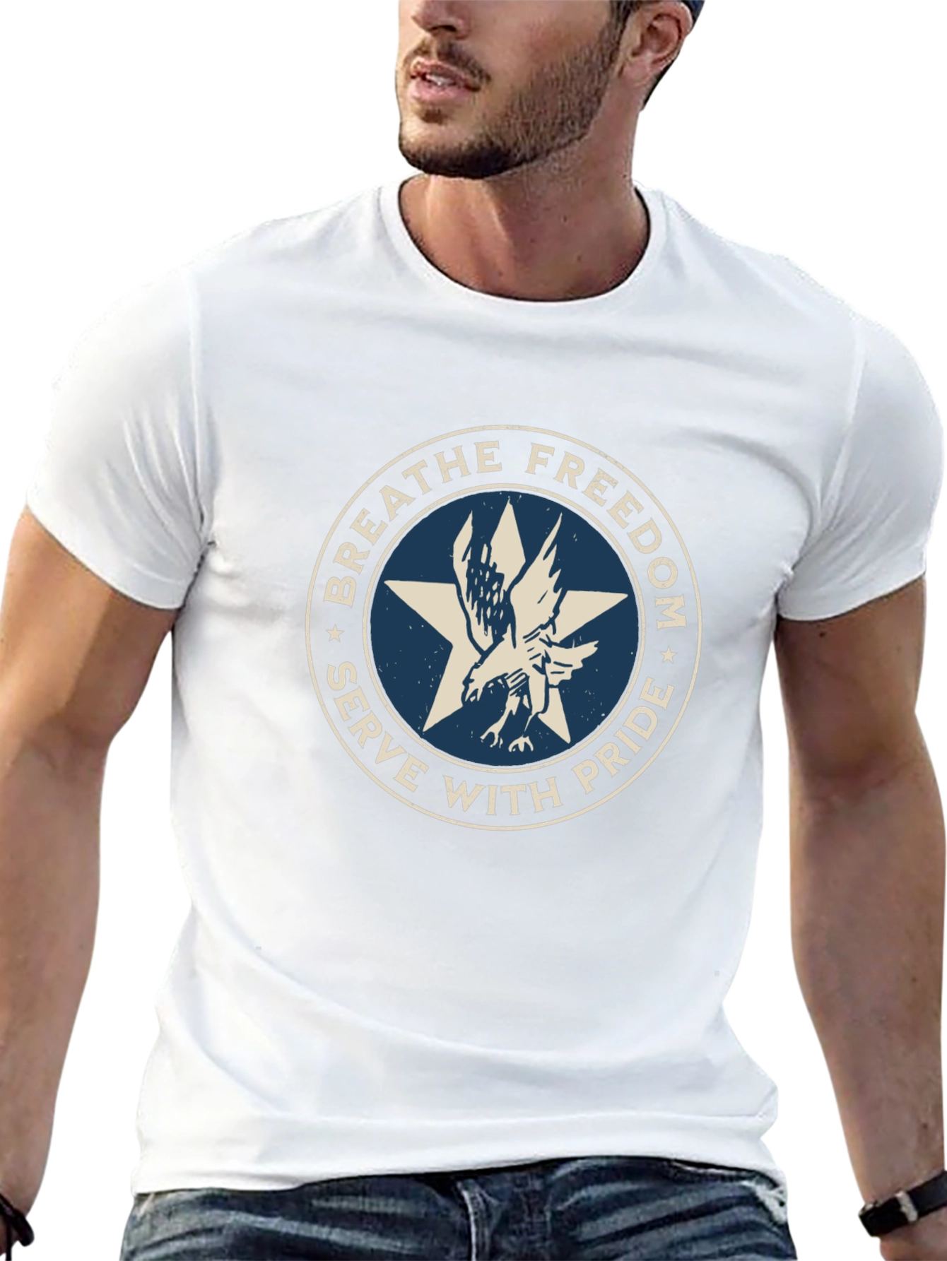 Breathe Freedom Eagle Graphic Tee