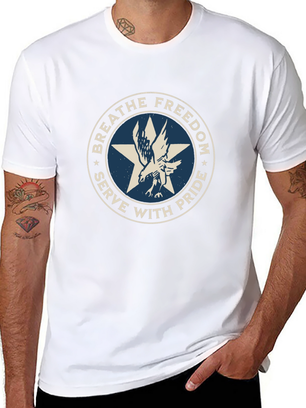Breathe Freedom Eagle Graphic Tee