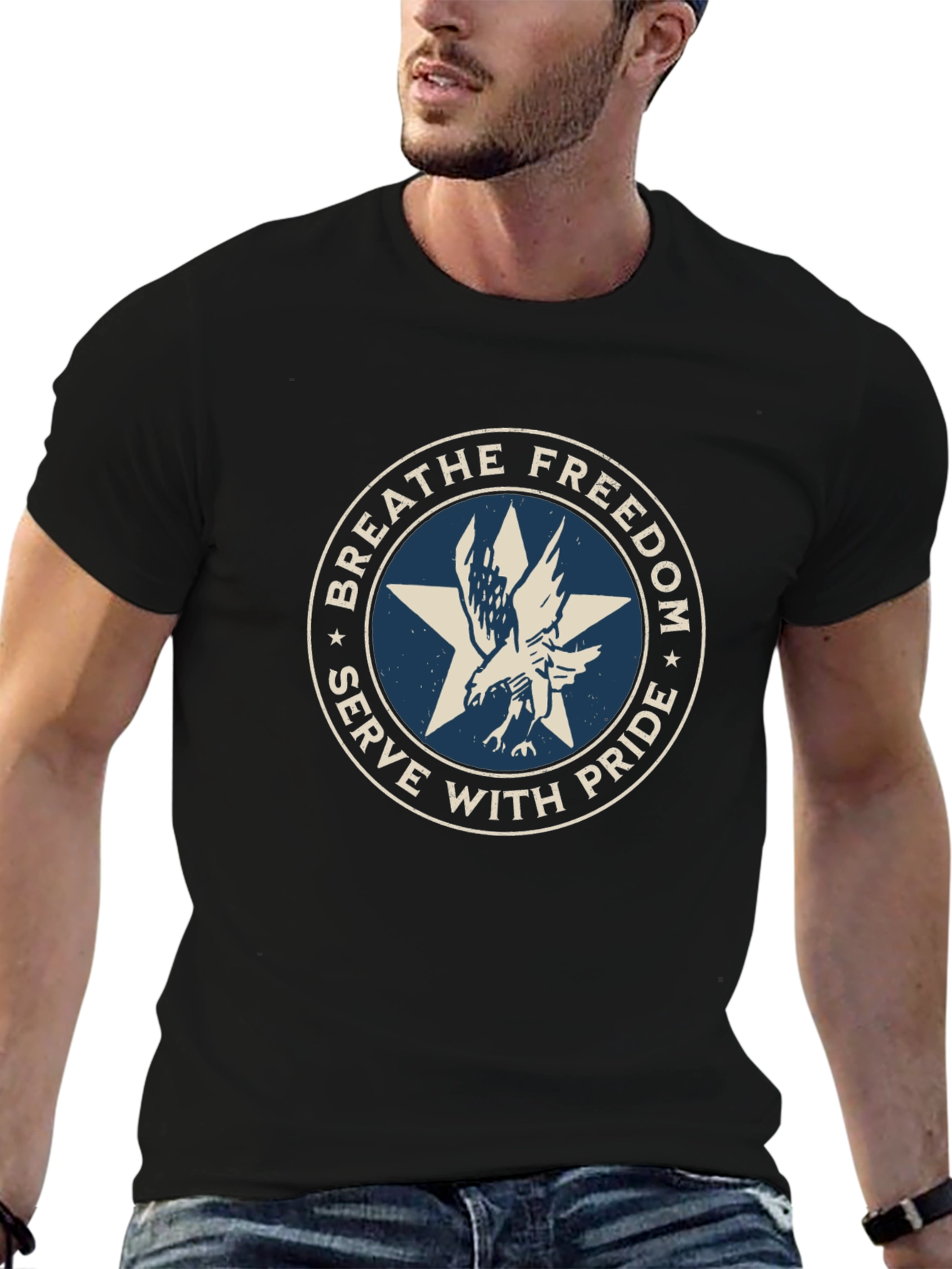 Breathe Freedom Eagle Graphic Tee