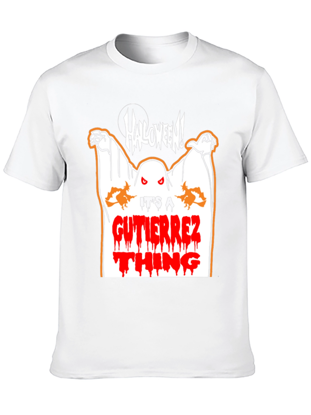 Halloween Ghost Graphic Tee - Gutierrez Thing Shirt
