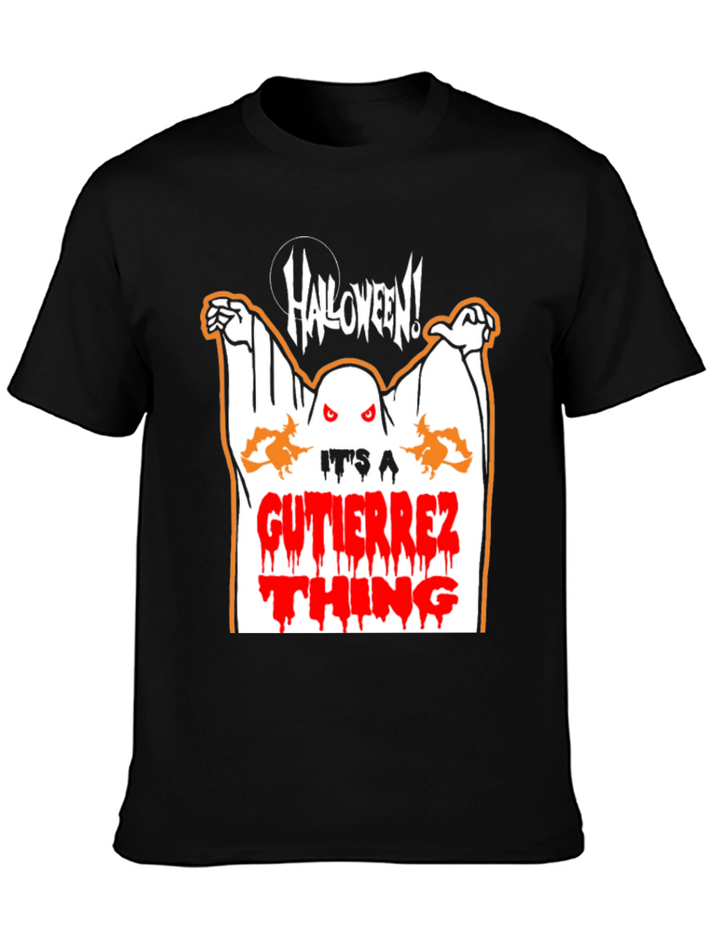 Halloween Ghost Graphic Tee - Gutierrez Thing Shirt