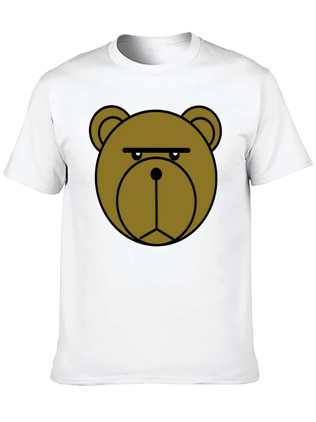 Grumpy Bear Graphic T-Shirt - Black