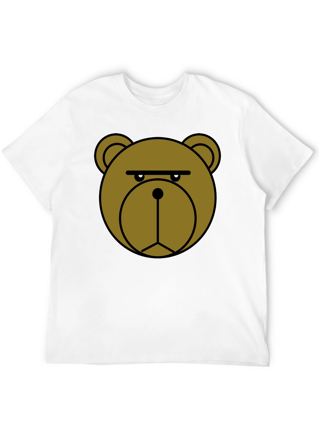 Grumpy Bear Graphic T-Shirt - Black
