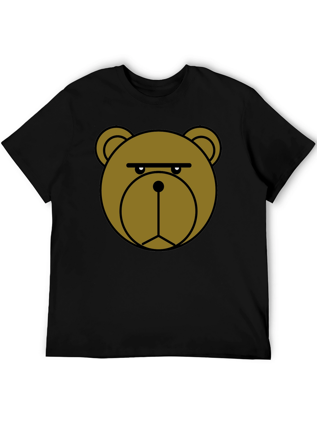 Grumpy Bear Graphic T-Shirt - Black