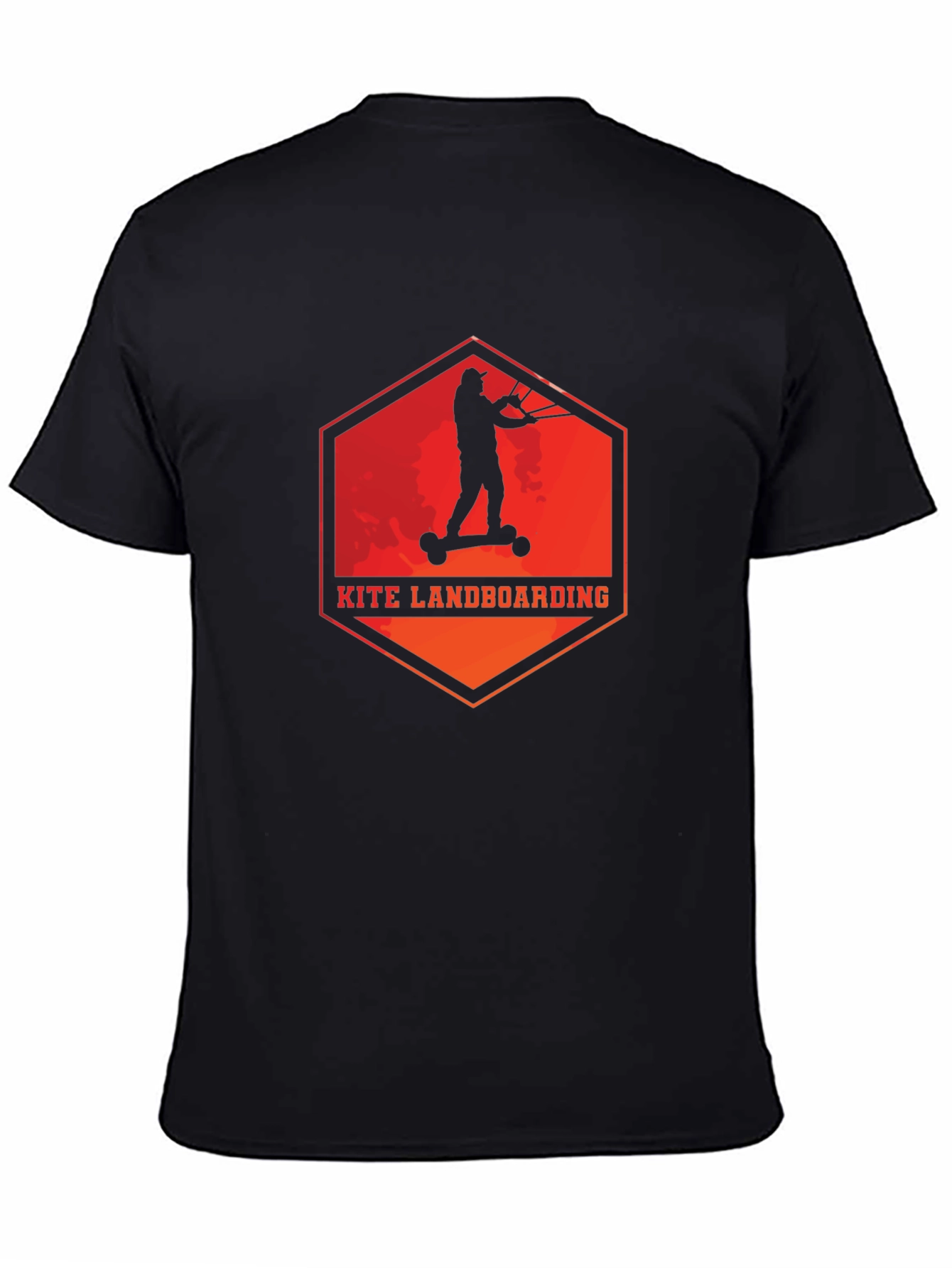 Kite Landboarding Graphic Tee - Black