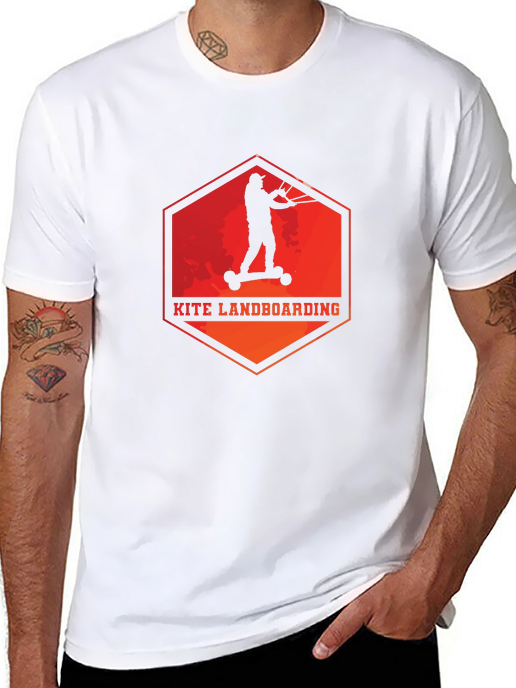 Kite Landboarding Graphic Tee - Black