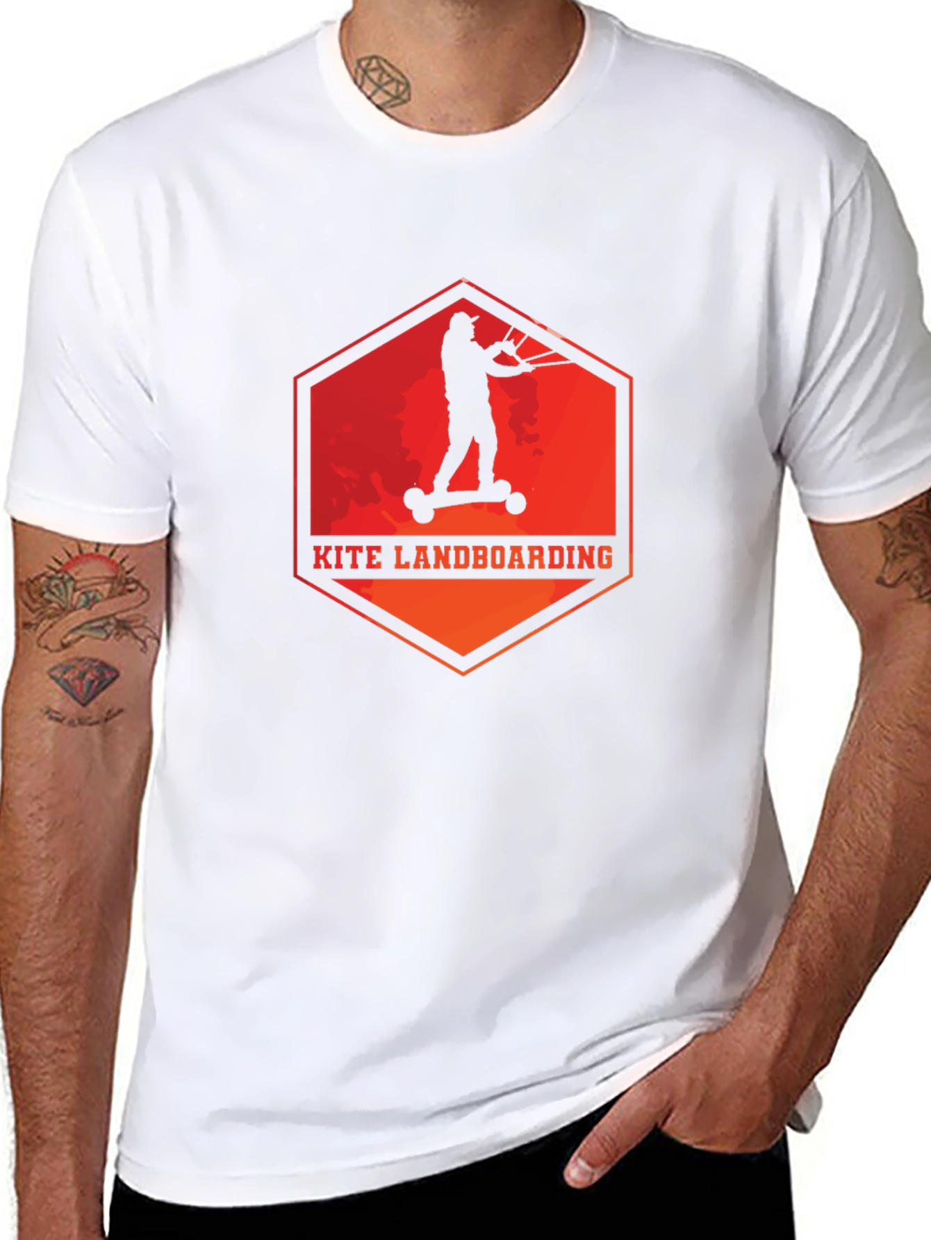 Kite Landboarding Graphic Tee - Black