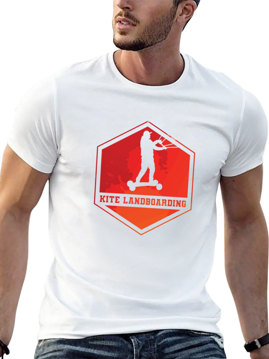 Kite Landboarding Graphic Tee - Black